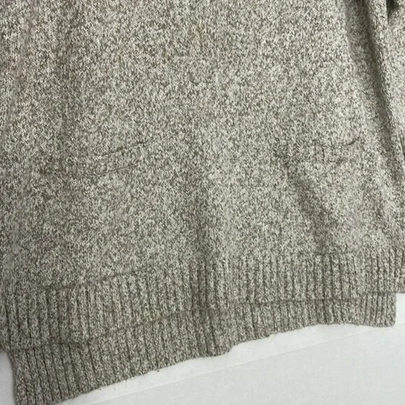 J. Jill Sweater with Pockets, Split High Low Hem, Beige / Tan, Large - Picture 4 of 9